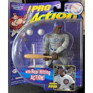 1998 Starting Lineup Pro Action Deluxe Sammy Sosa Figurine NIB